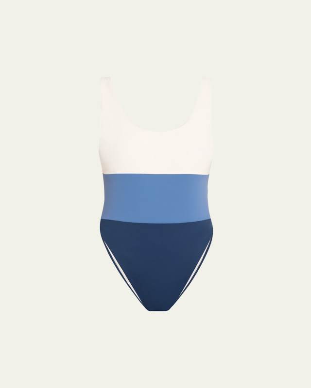 Hume Tricolor One-Piece Swimsuit